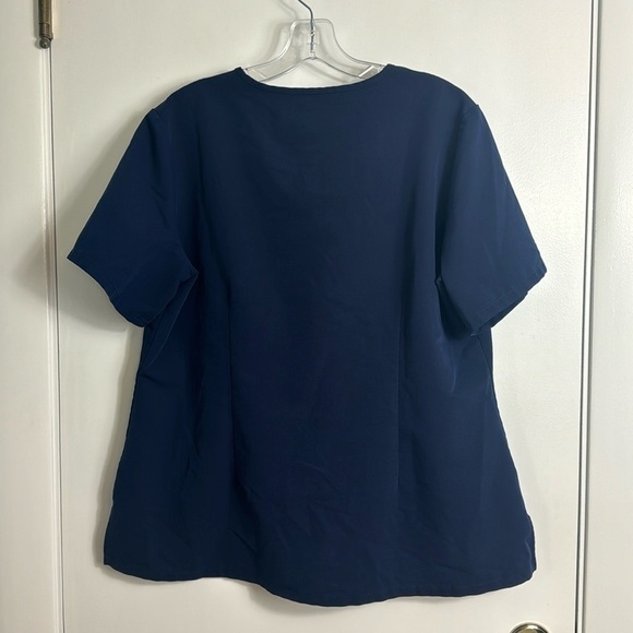 Figs Casma Three-Pocket Scrub Top Navy Blue Size Large - Picture 5 of 11